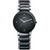 Watch, Women's Swiss Centrix Diamond Accent Stainless Steel and Black Ceramic Bracelet 28mm R30935712