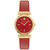 Women's Swiss Regalia Red Leather Strap Watch 34mm