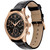 Men's Swiss Chronograph Circa Black Crocodile Leather Strap 43mm