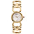 Ferragamo Women's Swiss Double Gancini Gold-Tone Stainless Steel Bracelet Watch 22mm