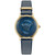 Women's Swiss Medusa Alchemy Blue Leather Strap Watch 38mm