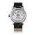 Women's Swiss Automatic Baroncelli II Diamond-Accent Black Synthetic Leather Strap Watch 27.9mm