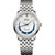 Women's Swiss Automatic Baroncelli Smiling Moon Stainless Steel Bracelet Watch 33mm