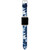 Women's Blue Tie Dye Print Leather Band For Apple Watch® Leather Strap 38mm/40mm