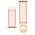 38/40/41mm Apple Watch Bracelet in Blush Ceramic With Crystals and Rose Gold Adaptors