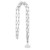 Women's Apple Airpod Silver-Tone Metal Chain