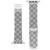 Women's Stainless Steel Mesh Bracelet with Black Printed Pattern and Stainless Steel Adaptors Compatible with 42mm, 44mm, 45mm Ultra 49mm Apple Watch