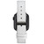 42/44/45mm Apple Watch Band in White Premium Leather With Gun Metal Screw Adaptors