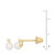 Children's Cultured Freshwater Pearl (4mm) & Diamond Accent Stud Earrings in 14k Gold