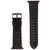 Men's Black Premium Leather Band with Stitched Pattern 42mm, 44mm, 45mm, Ultra 49mm Apple Watch