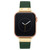 Women's Green Genuine Leather Strap with Gold-Tone Alloy Accents