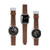 Unisex Barnesbrook Brown Genuine Leather Universal Smart Watch Strap 20mm