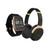 Women's Gold-Tone, Black Silicone Strap Smartwatch With Bluetooth Headphone Set 34mm