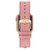 Women's Pink Synthetic Leather Band with Rose Gold-Tone Alloy Accents Compatible with 38, 40, 41mm Apple Watch