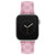 Women's Pink Faux Leather Polyurethane SM Checkered Logo Strap