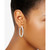 Medium Twisted Tube Hoop Earrings in Sterling Silver, 1.57", Created for Macy's