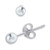 Ball Stud Earrings (6 mm) in Sterling Silver, Created for Macy's