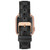 Women's Gray Faux Leather Polyurethane SM Checkered Logo Strap