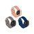 Gray, Light Pink and Navy Woven Silicone Band Set, 3 Piece Compatible with the Fitbit Versa 3 and Fitbit Sense