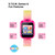 Kid's Rainbow Glitter Silicone Strap Touchscreen Smart Watch 42mm with Earbuds Gift Set