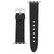 Women's Black Swirl Logo Silicone Strap Compatible with 42, 44, 45, 49mm Apple Watch