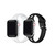 Alex 2-Pack White and Black Silicone Bands for Apple Watch, 42mm-44mm