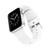 White Smooth Keeperless Silicone Band Compatible with 38/40/41mm Apple Watch