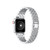 Chantal Silver-tone Stainless Steel Alloy and Rhinestone Link Band for Apple Watch, 42mm-44mm
