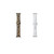 Unisex Leopard and White 2-Pack Replacement Band for Apple Watch, 42mm