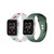Men's and Women's Holiday Lights forest Green 2 Piece Silicone Band for Apple Watch 42mm
