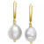 Cultured Freshwater Pearl (9-1/2-10-1/2mm) Drop Earrings in Sterling Silver, Created for Macy's ( Also in 14k Gold Over Silver)