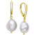 Cultured Freshwater Pearl (9-1/2-10-1/2mm) Drop Earrings in Sterling Silver, Created for Macy's ( Also in 14k Gold Over Silver)