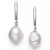 Cultured Freshwater Pearl (9-1/2-10-1/2mm) Drop Earrings in Sterling Silver, Created for Macy's ( Also in 14k Gold Over Silver)