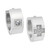 Sutton Stainless Steel And Cubic Zirconia Huggie Earring Set