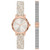 Women's Soho Three-Hand Stainless Steel and Mesh Strap Watch Set 28mm
