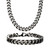 Curb Chain 8" Bracelet and 22" Necklace Set
