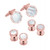 Sutton Rose Gold-Tone Mother Of Pearl Cufflink And Tuxedo Button Set