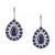 Ruby (1-3/4 ct. t.w.) & Diamond (1/6 ct. t.w.) Teardrop Leverback Drop Earrings in 14k Gold (Also in Emerald and Sapphire)
