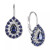 Ruby (1-3/4 ct. t.w.) & Diamond (1/6 ct. t.w.) Teardrop Leverback Drop Earrings in 14k Gold (Also in Emerald and Sapphire)