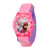 Disney Frozen Elsa & Anna Girls' Pink Plastic Time Teacher Watch