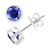 EFFY® Tanzanite Bezel Stud Earrings (1-1/3 ct. t.w.) in Sterling Silver