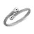 Cable Twist Bangle Bracelet in Stainless Steel