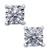 Square Diamond Stud Earrings (1/4 ct. t.w.) in 14k White Gold