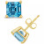 Garnet (2-1/2 ct. t.w.) Stud Earrings in 14K Yellow Gold (Also in Peridot & Citrine)