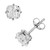 Cubic Zirconia Cushion Stud Earrings in Sterling Silver, Created for Macy's