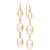 Cultured Freshwater Pearl (5-7-1/2mm) & White Topaz (1/20 ct. t.w.) Drop Earrings in 14k Gold-Plated Sterling Silver