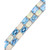 Sky Blue Topaz (26-3/8 ct. t.w.) and Opal (18-3/4 ct. t.w.) Tennis Bracelet in Sterling silver