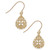 Filigree Teardrop Earrings in 10k Gold