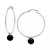 Cultured Freshwater Pearl Wire Hoop Earrings in Sterling Silver (Also in Dyed Howlite & Onyx), Created for Macy's