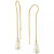 Cultured Freshwater Pearl Threader Drop Earrings in 18k Gold-Plated Sterling Silver or Sterling Silver (Also in Onyx), Created for Macy's